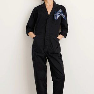 Alex Mill Standard Jumpsuit in Cotton Twill in Black